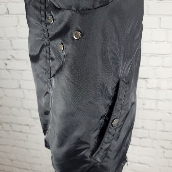 August Mcgregor Black Nylon Full Zip Inner Pocket Bomber Jacket Size Small S - Picture 12 of 16
